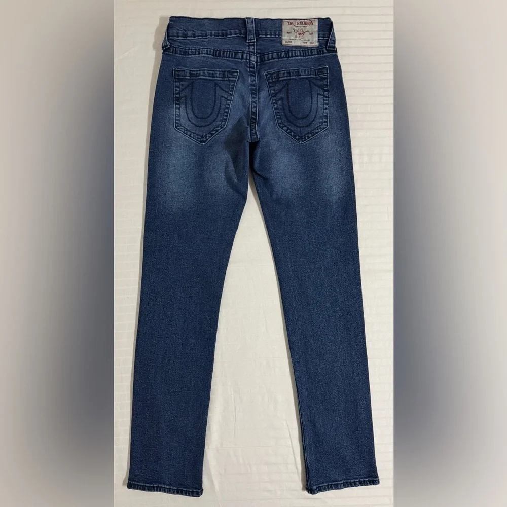 True Religion Geno Relaxed Slim Jeans Men’s 30x33 Blue Dark Wash Stretch